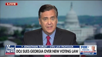 Biden DOJ lawsuit over Georgia election law may backfire, legal scholar Jonathan Turley says