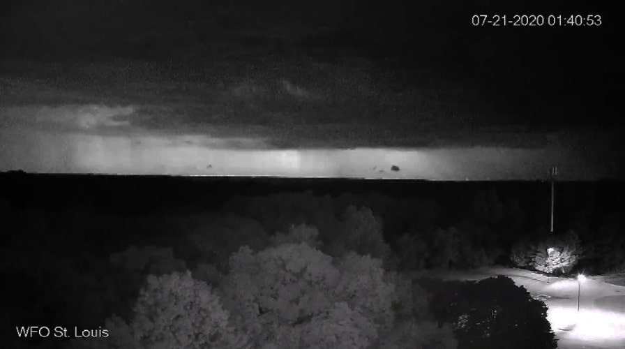 Dramatic lightning lights up the skies in Jefferson County, Missouri