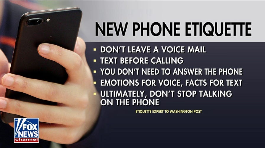 No more voicemails: Breaking down new cellphone etiquette tips