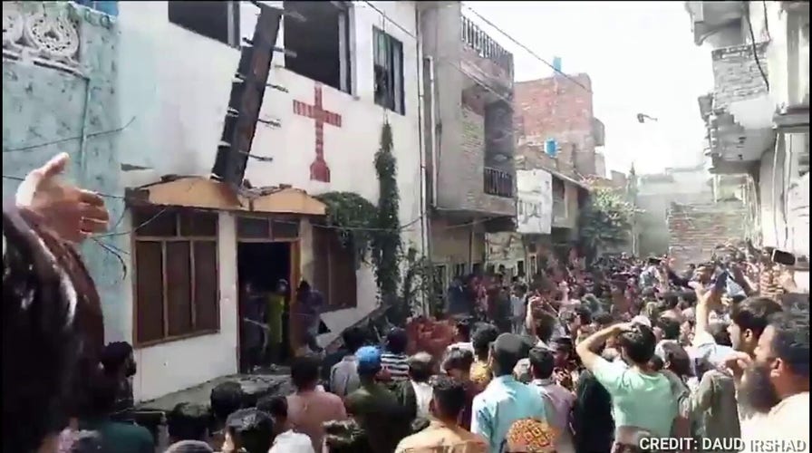 Angry mobs ransack churches, burn buildings