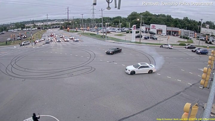 Illegal car rally in Pennsylvania blocks traffic with dangerous stunts, fireworks: police