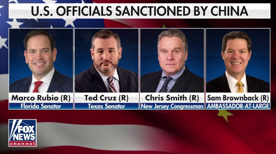 China bans, sanctions lawmakers in retaliation for criticizing government's treatment of minorities and people of faith