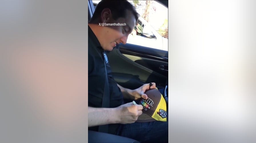 FLASHBACK: Kyle Busch fan gets surprise of her life at traffic stop
