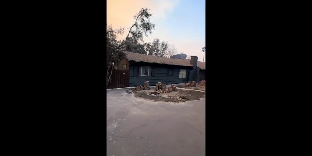 California resident stunned to find home was only one left standing on his block following wildfire