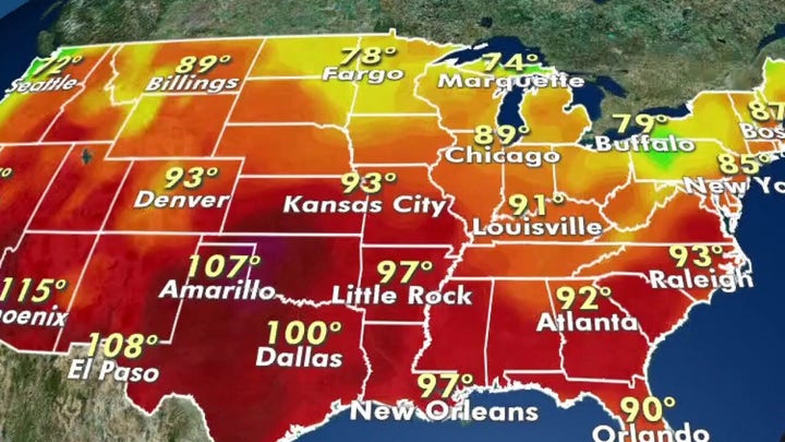 National forecast for Saturday, July 11