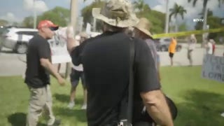 Protesters clash at Florida 'No Kings' rally