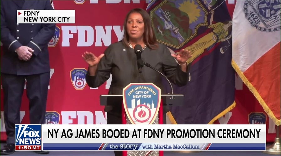 New York Attorney General Letitia James booed at FDNY ceremony