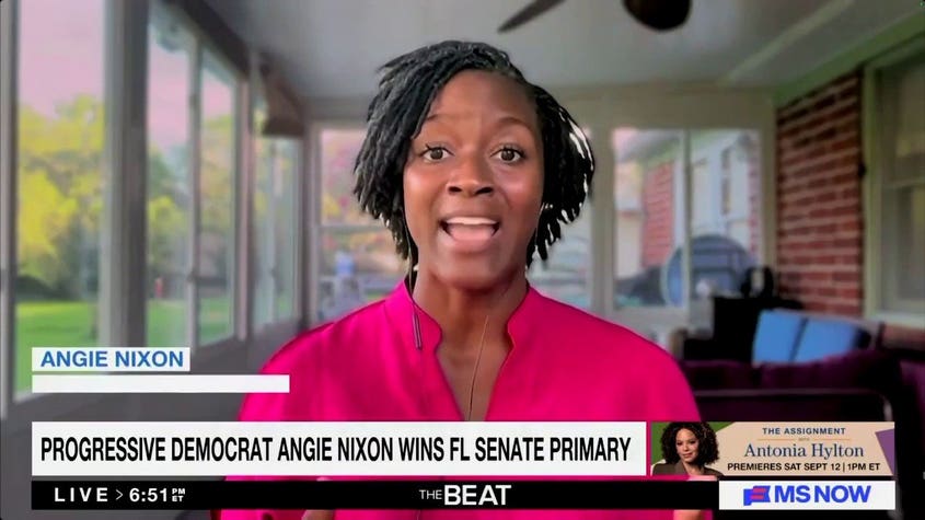FL Senate candidate Angie Nixon accuses Donald Trump of communism