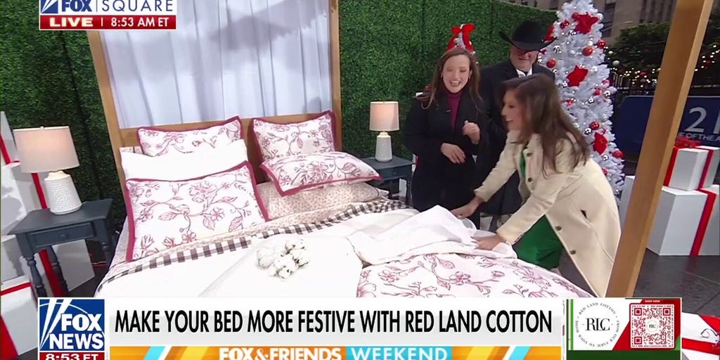 Red Land Cotton shares the secret to a festive bed with American-made products