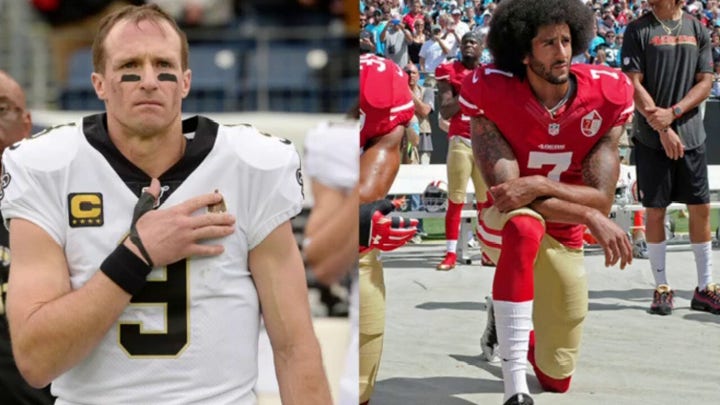 Drew Brees under fire for disagreeing with players that kneel during the national anthem