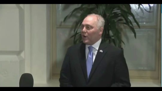 House Majority Leader Steve Scalise withdraws his name from the speaker race