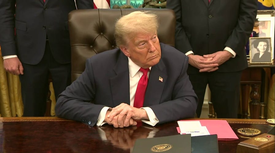 President Donald Trump touts his administration’s progress on peace deals, says world leaders ‘respect our country again’