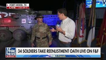 34 soldiers take reenlistment oath at Fort Hood on 'Fox & Friends'