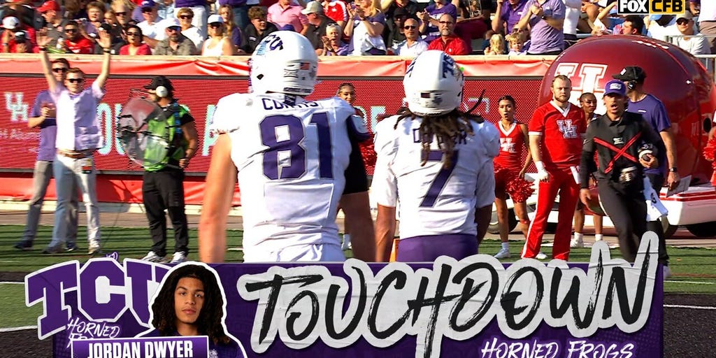 Josh Hoover connects with Jordan Dwyer for 17-yard TD, extending TCU's lead over No. 23 Houston