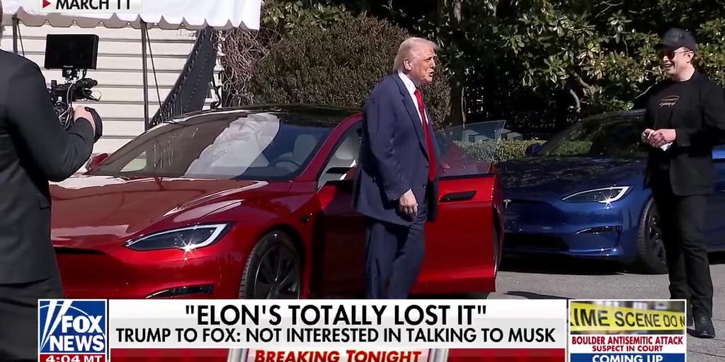 President Trump says he has no interest in talking to Elon Musk