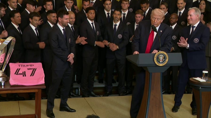 Trump praises Lionel Messi while at MLS championship celebration