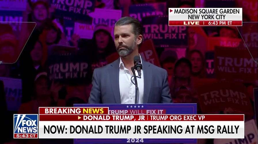 Donald Trump Jr. says the Democratic Party has 'forgotten' about Americans