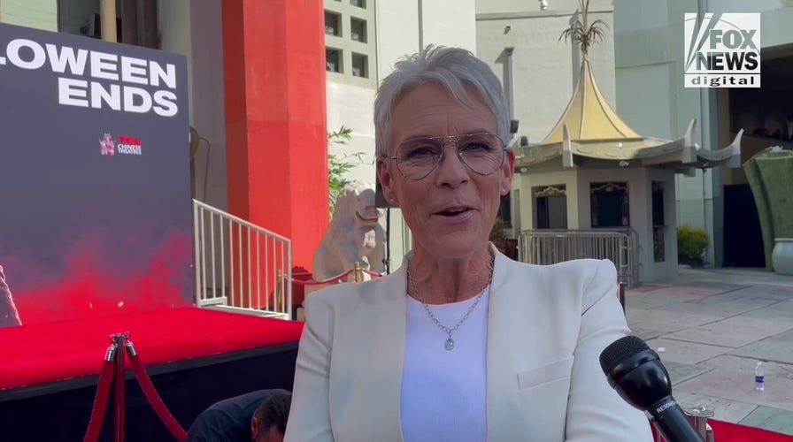 Jamie Lee Curtis on getting her hand and footprints in cement