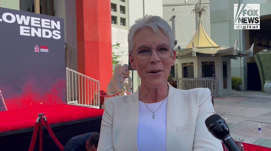 Jamie Lee Curtis on getting her hand and footprints in cement