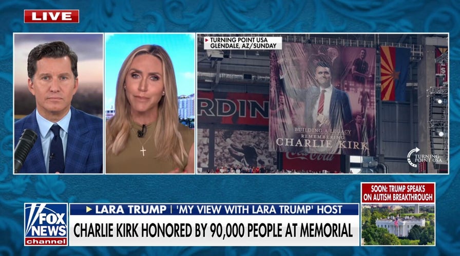 Lara Trump describes Charlie Kirk's memorial as 'almost surreal'