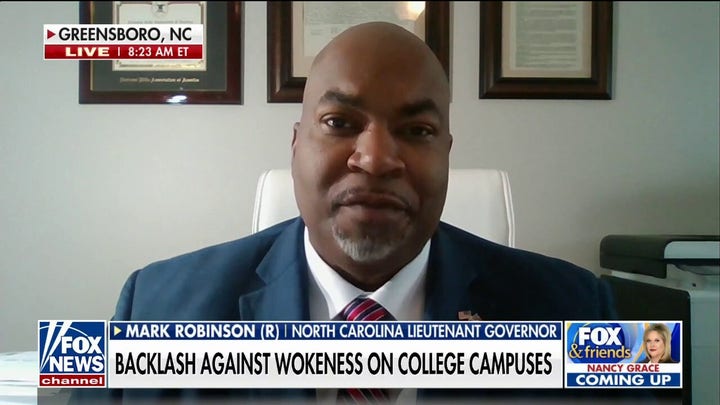 UNC banning woke practices 'boils down to maturity': Lt. Gov. Mark Robinson