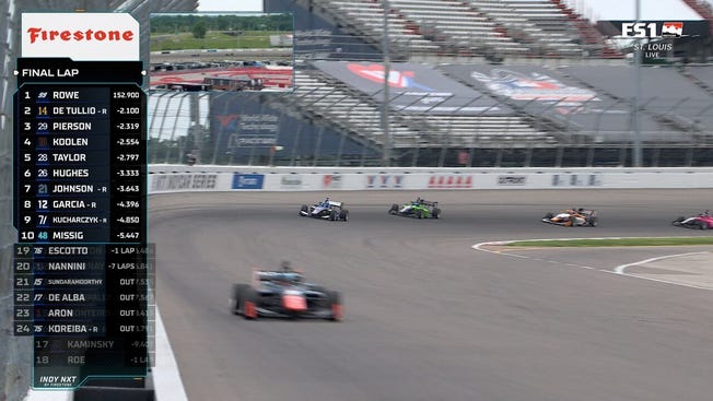 FINAL LAPS: Myles Rowe finishes from LAST to FIRST at INDY NXT by Firestone at World Wide Technology Raceway 🏁 INDYCAR on FOX