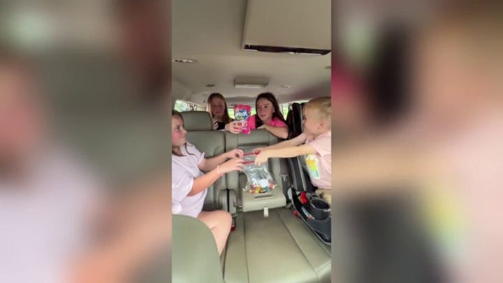 Family hops on the viral candy salad trend 