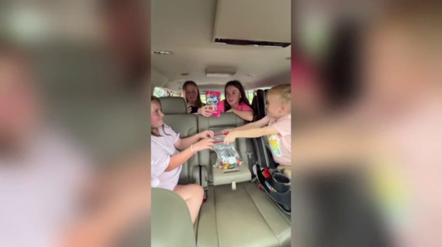 Family hops on the viral candy salad trend 