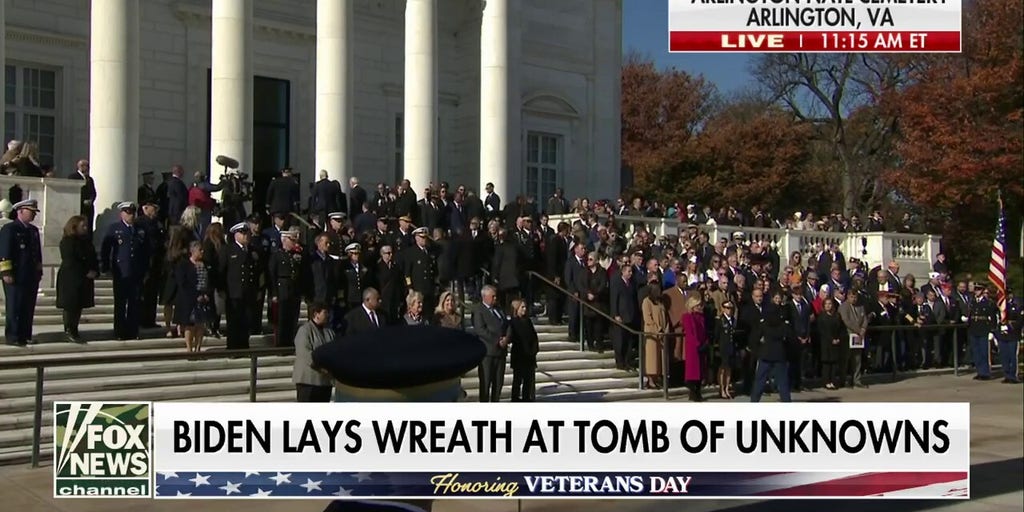 President Biden Appears Momentarily Unsure Of Protocol During Veterans ...