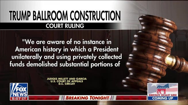 Federal court halts Trump’s White House ballroom construction