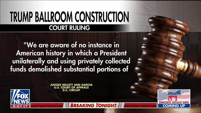 Federal court halts Trump’s White House ballroom construction
