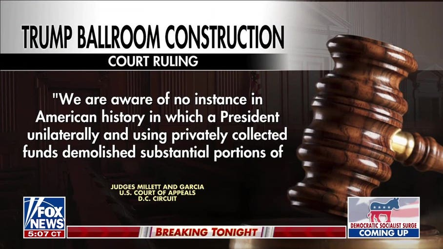 Federal court halts Trump’s White House ballroom construction