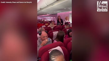Airline passengers and crew pass time with viral Mannequin Challenge 
