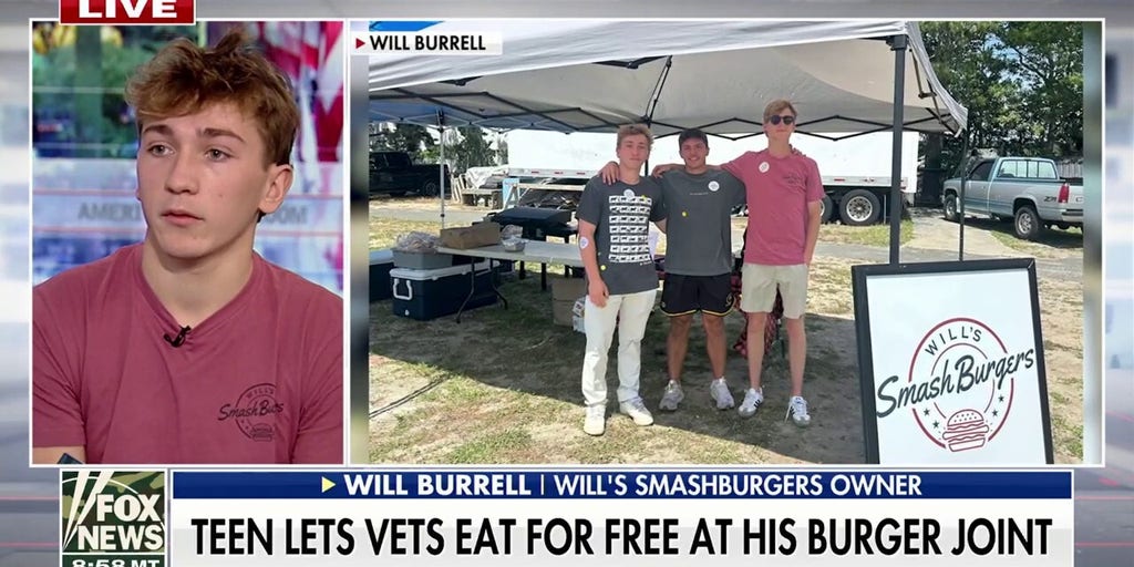 New York teen opens burger spot where military veterans eat free