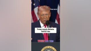 Trump reveals Melania 'HATES' this