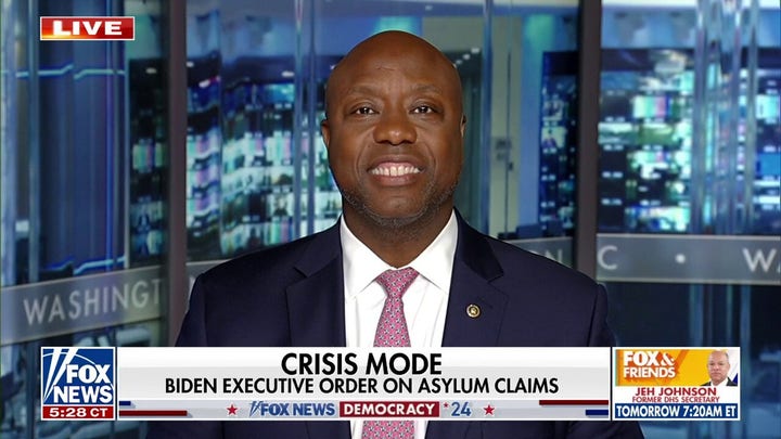 Biden's executive border action is a 'political stunt': Sen. Tim Scott