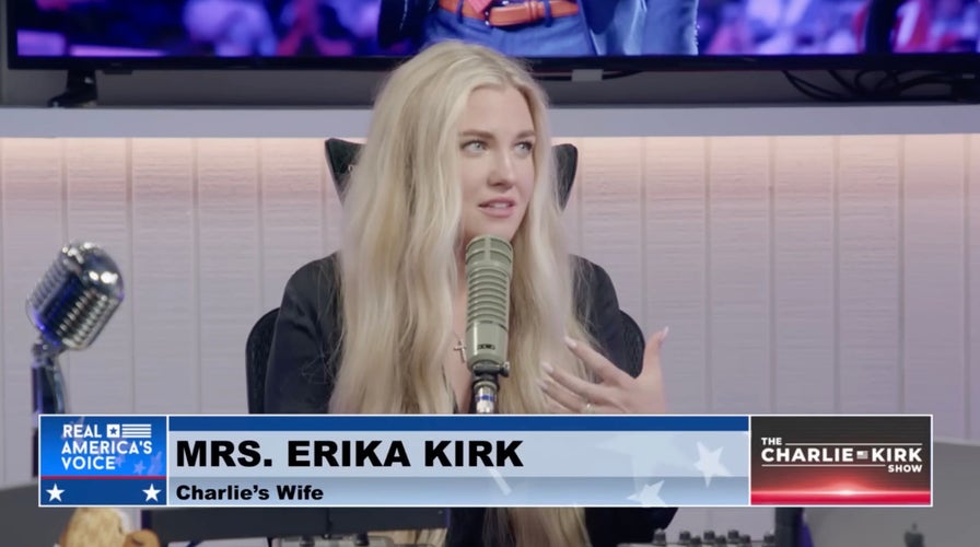 Erika Kirk tells husband's audience to 'buckle up' as she promises countless hours of unseen content