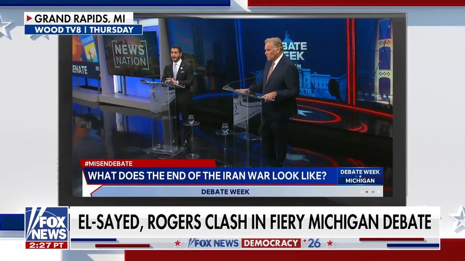 El-Sayed, Rogers clash in fiery Michigan Senate debate