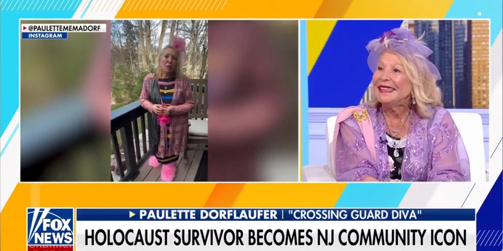 Holocaust survivor known as 'Crossing Guard Diva' goes viral for glam style