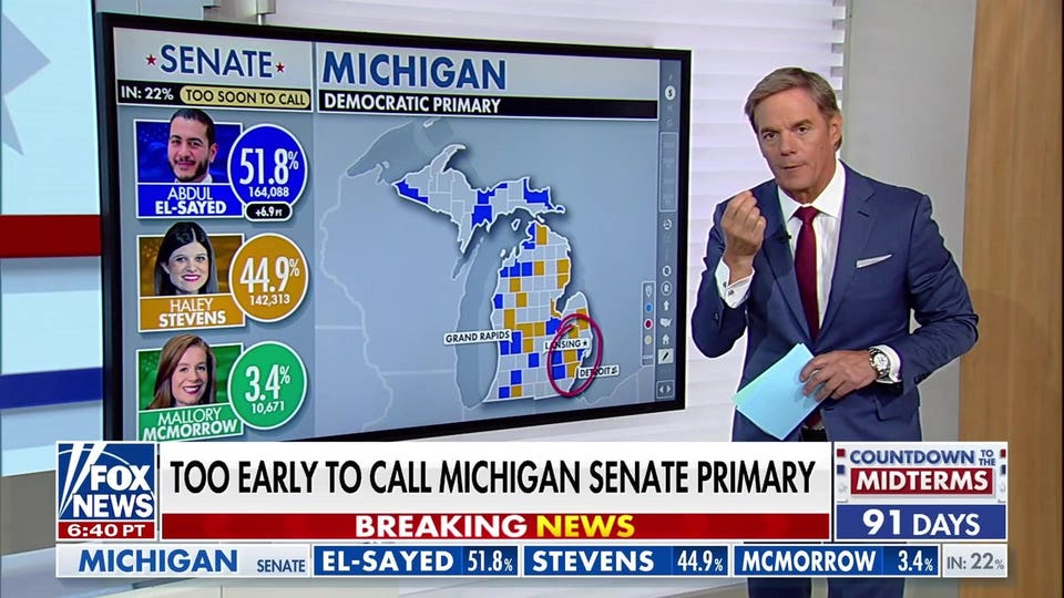 Michigan Senate primary remains too early to call