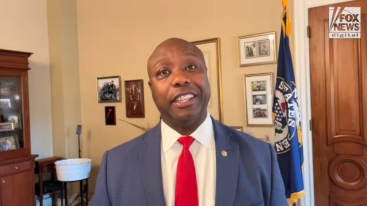 Sen. Tim Scott slams 'disgusting' court gag order fines restricting Trump's speech