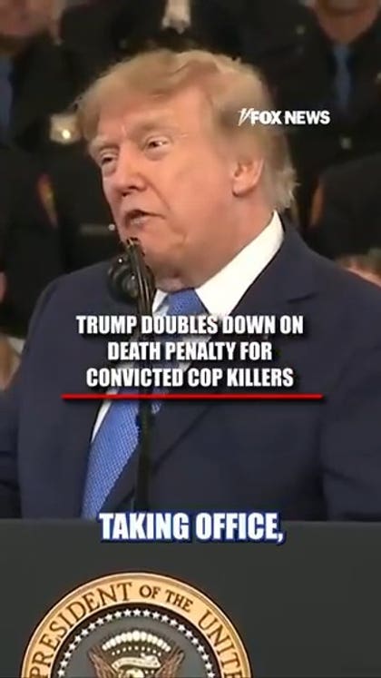 Trump: Anyone convicted of killing a police officer should face the death penalty