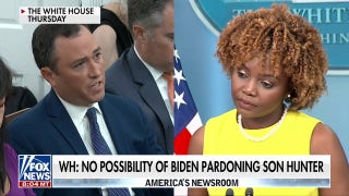 White House says 'no' possibility President Biden will pardon his son Hunter  - Fox News