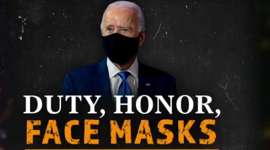 Hannity blasts Biden's mask 'masquerade'
