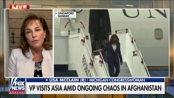 VP Harris 'laughing off' Afghanistan crisis no different than border crisis:  Rep. McClain