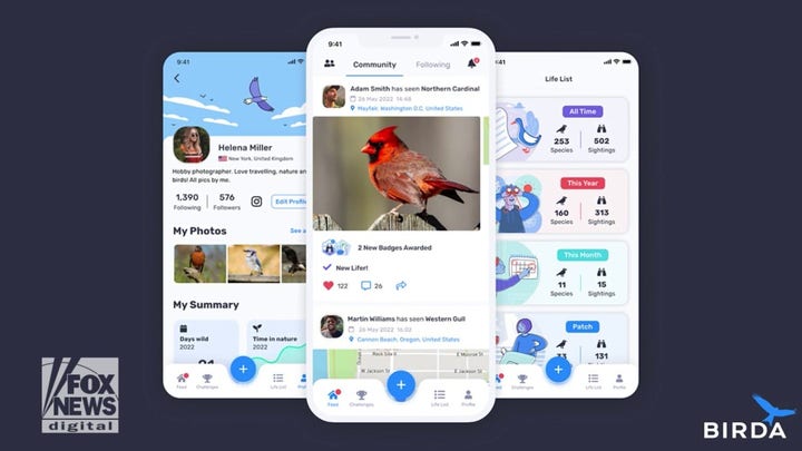 New birding app helps people identify bird species, encourages healthy habits for all