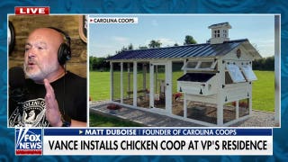 JD Vance installs chicken coop at VP’s residence