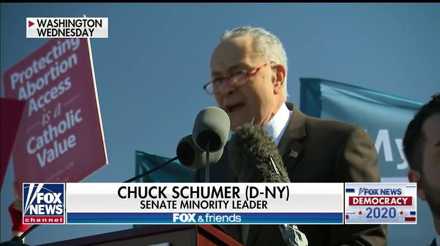 Newt Gingrich reacts to Senate Minority Leader Chuck Schumer's comments at Supreme Court