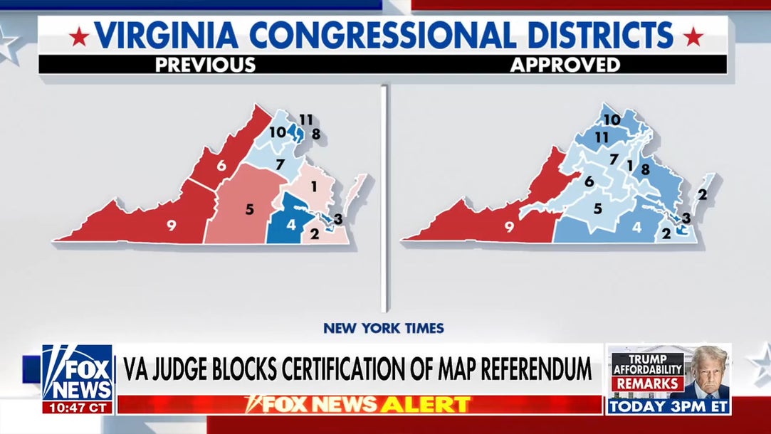 Virginia court blocks Democrats' redistricting effort, Florida next