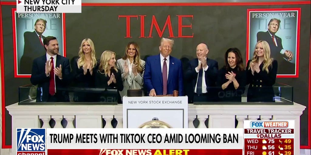 Trump meets with TikTok CEO amid looming ban | Fox News Video